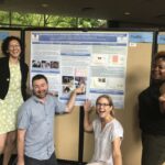 Drs. Altizer, Hall, & Barriga match Chastity's excitement with her final poster!